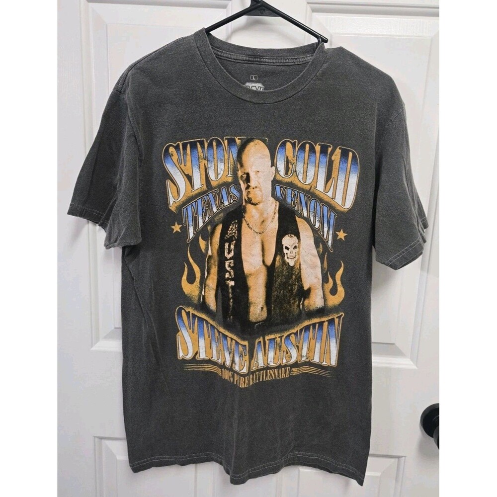 WWE Stone Cold Steve Austin Texas Venom T Shirt Large L Ripple Junction Acid...